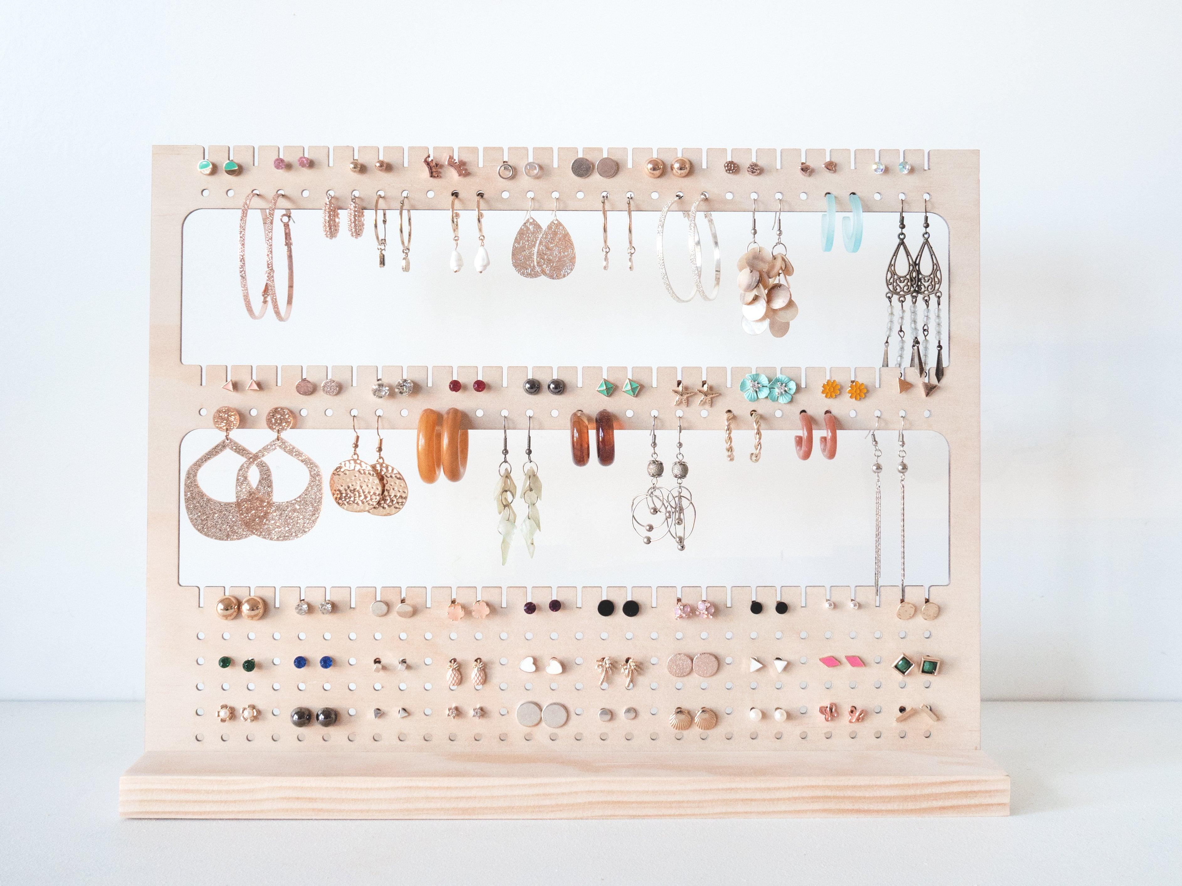 Exquisite Metal Earrings Wall Hanging Jewelry Organizer - Temu
